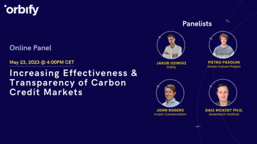 Online Panel - Increasing effectiveness & transparency of carbon credit markets