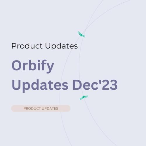 Orbify Geospatial Data Platform - Dec'23 Updates