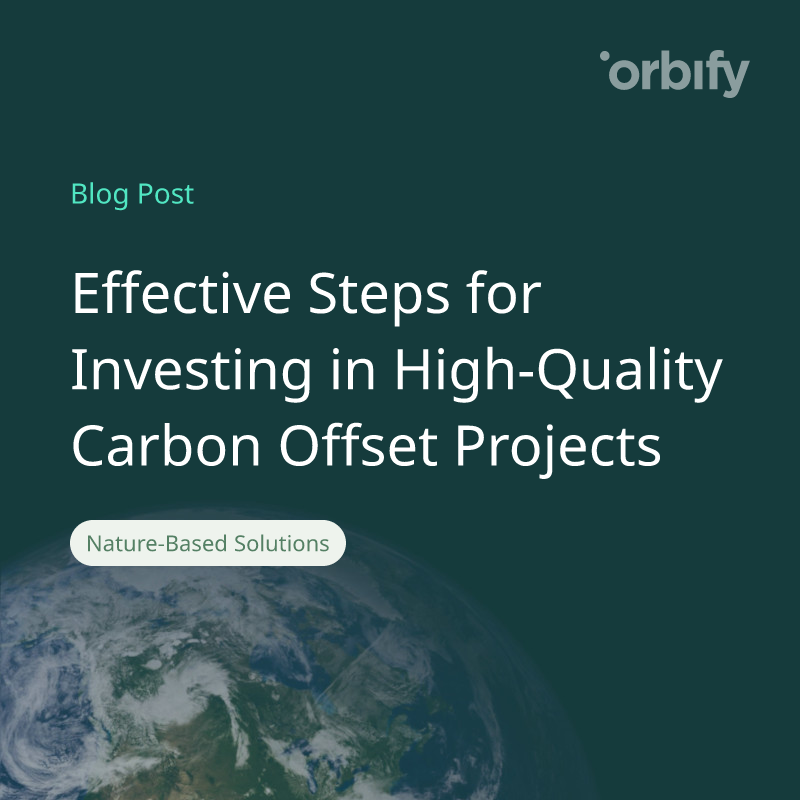 Effective Steps for Investing in High-Quality Carbon Offset Projects